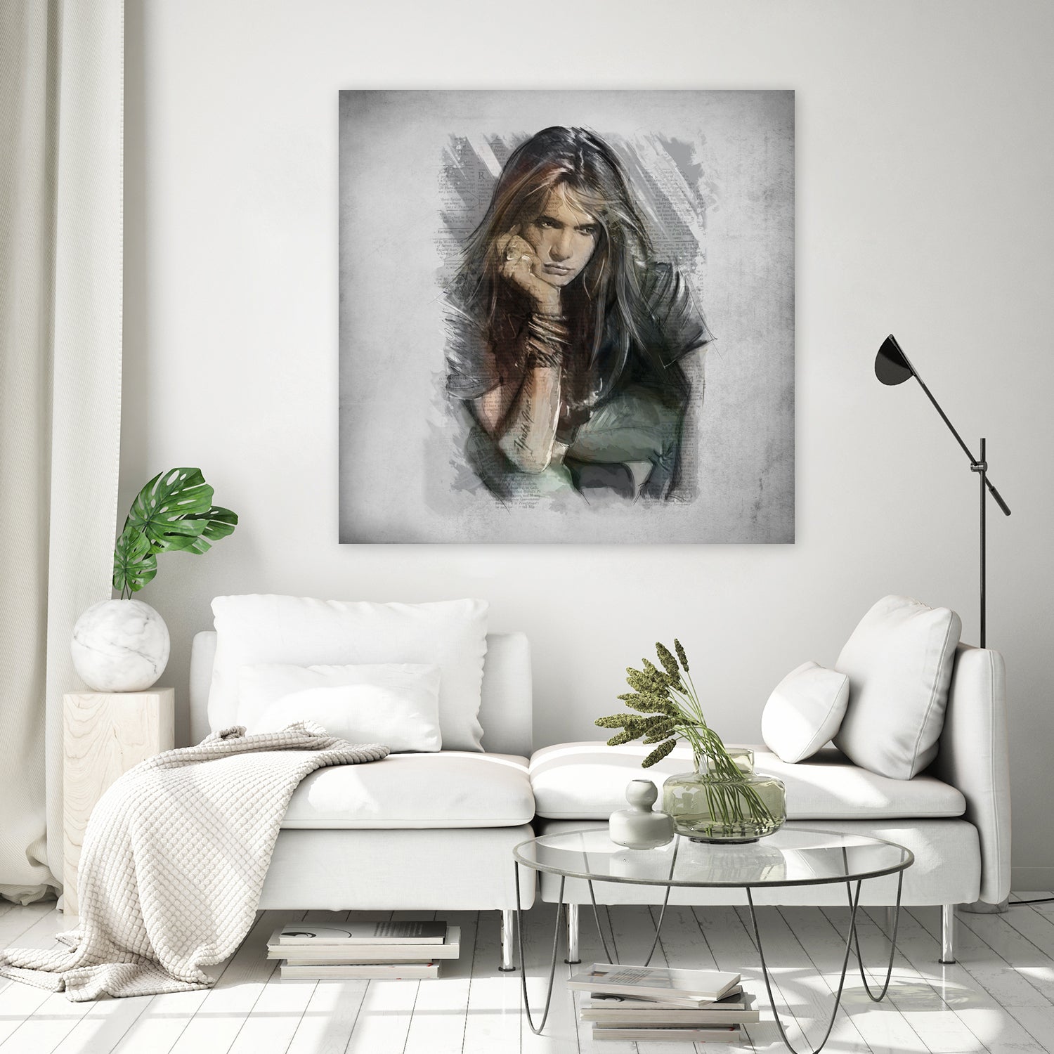 Sebastian Bach - Skid Row by Claudio Tosi on GIANT ART - blue digital painting