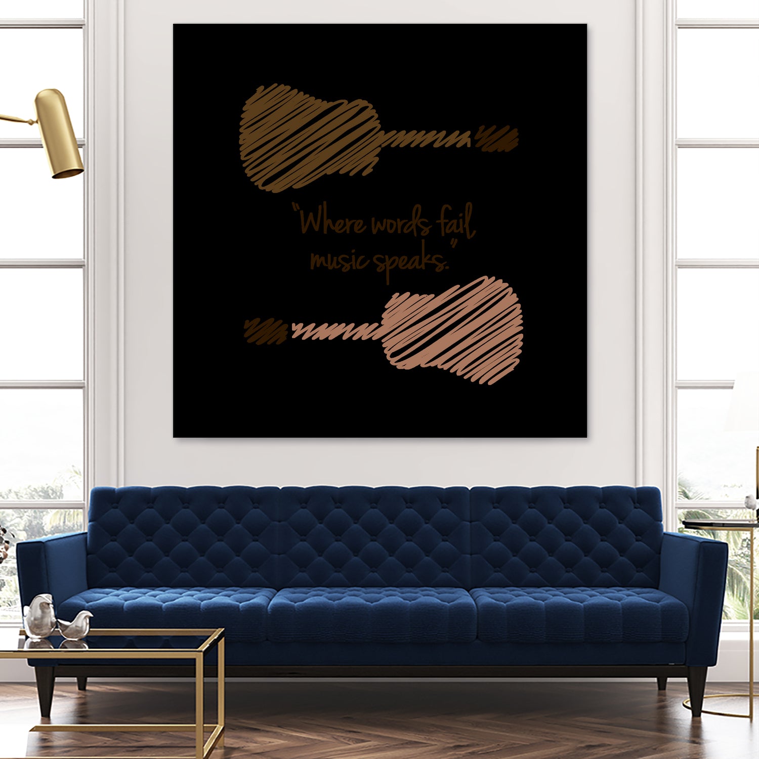 Where words fail, music speaks by Hans christian Andersen by Shawlin Mohd on GIANT ART - brown digital drawing