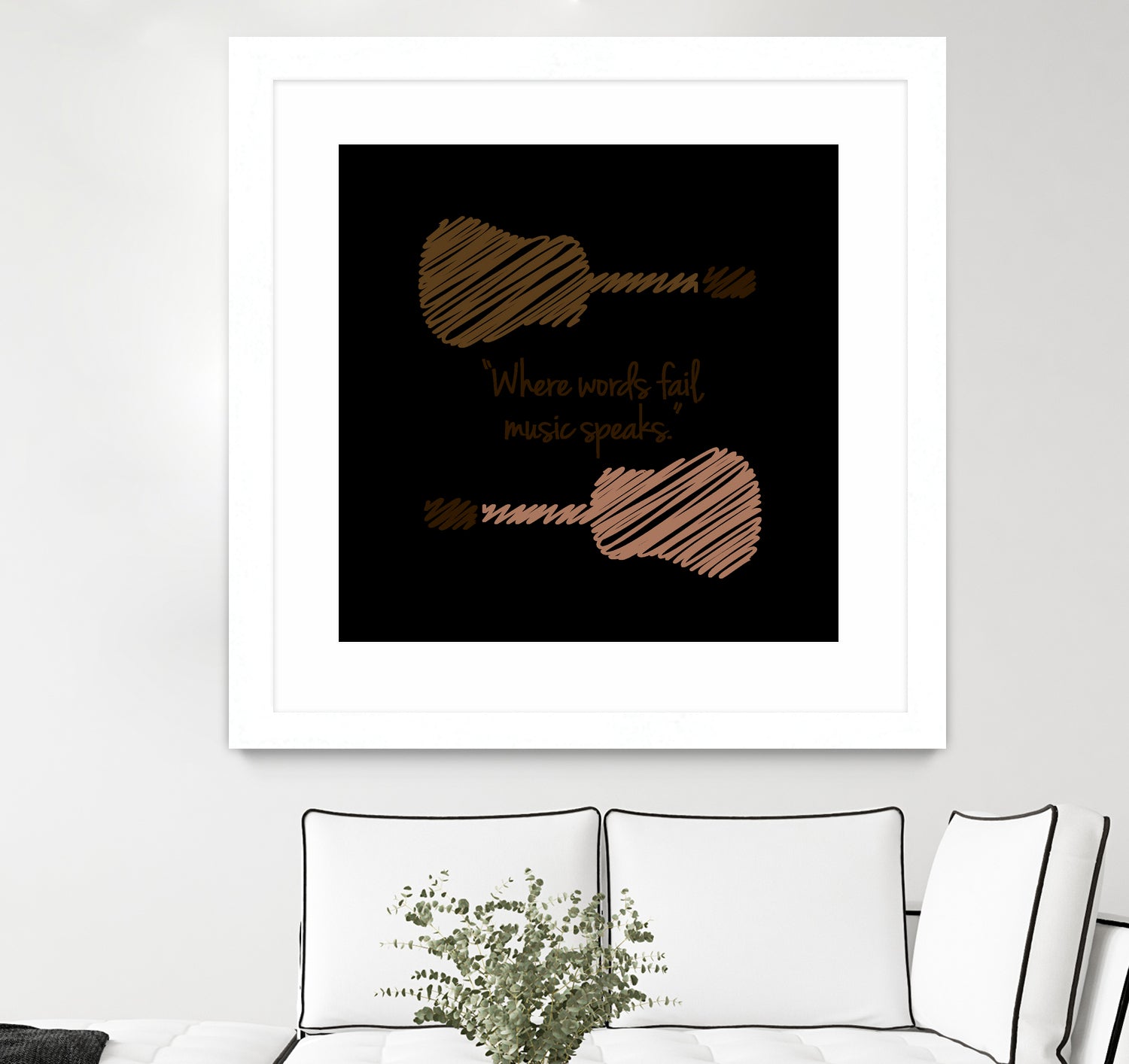 Where words fail, music speaks by Hans christian Andersen by Shawlin Mohd on GIANT ART - brown digital drawing