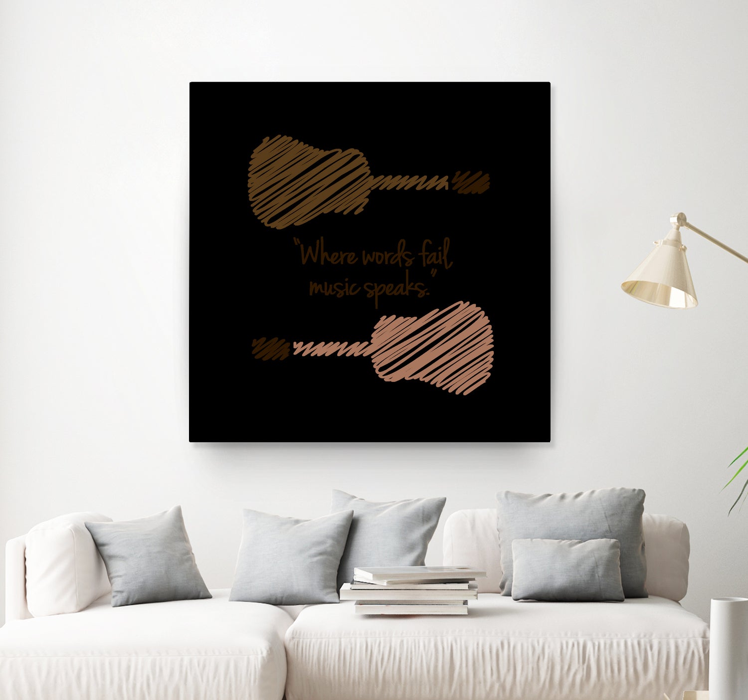 Where words fail, music speaks by Hans christian Andersen by Shawlin Mohd on GIANT ART - brown digital drawing