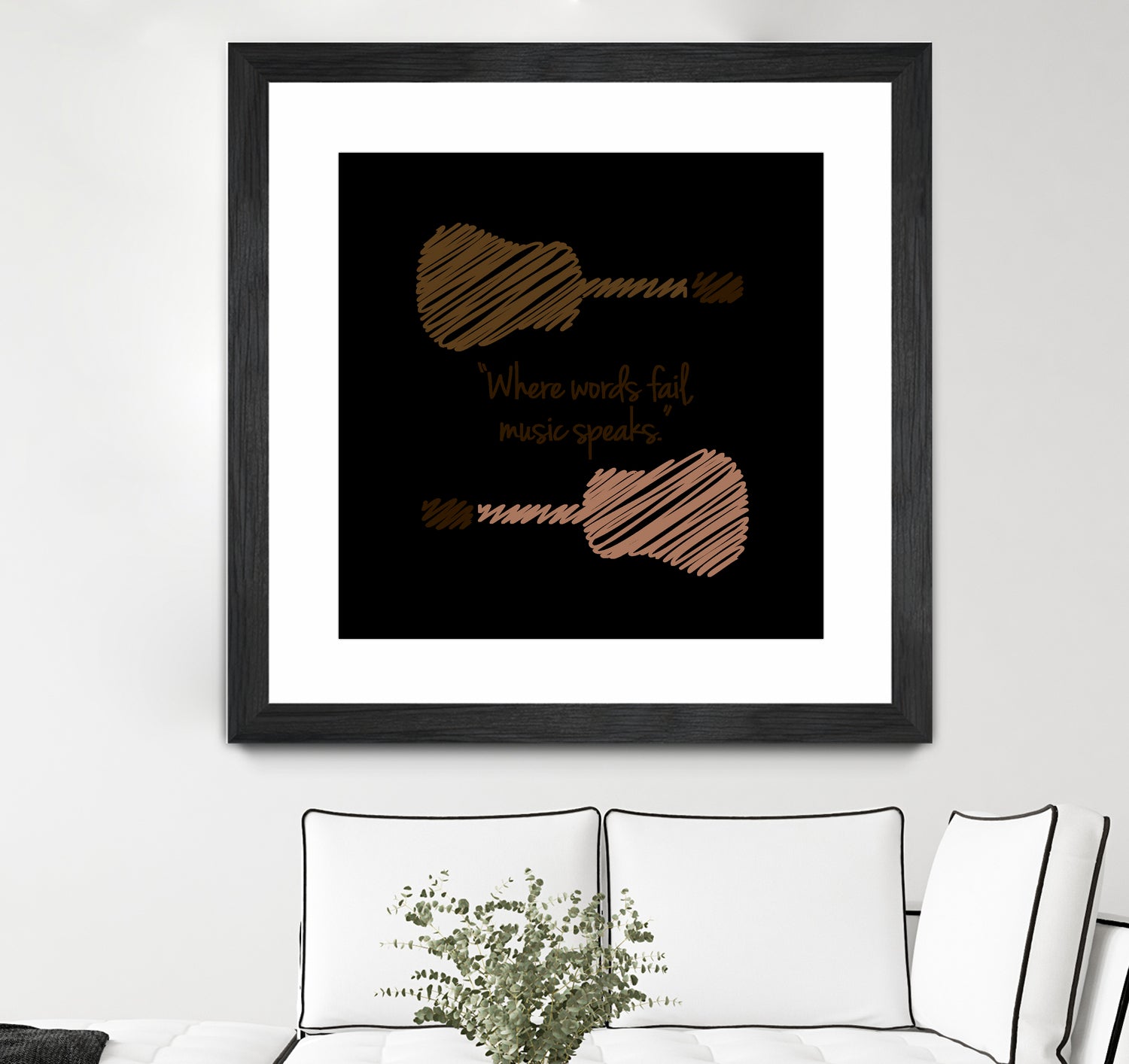 Where words fail, music speaks by Hans christian Andersen by Shawlin Mohd on GIANT ART - brown digital drawing