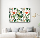 vintage floral  white by susana costa on GIANT ART - yellow photo manipulation