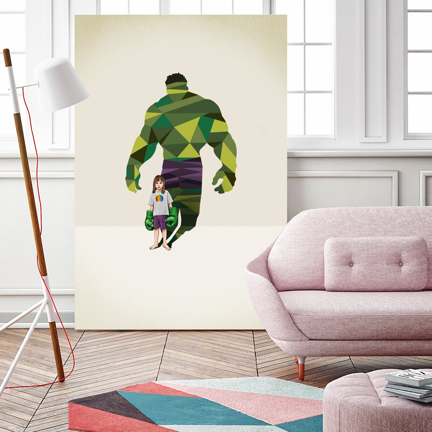 Girl Smash by Jason Ratliff on GIANT ART - green digital painting