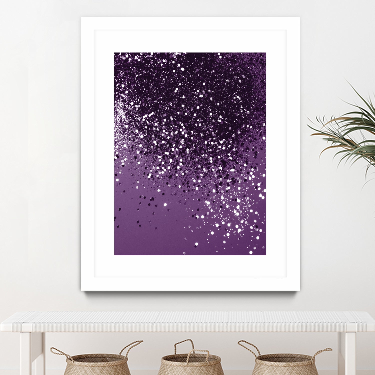 PURPLE Glitter Dream #1 #shiny #decor #art by Anita & Bella Jantz on GIANT ART - fuchsia photo manipulation