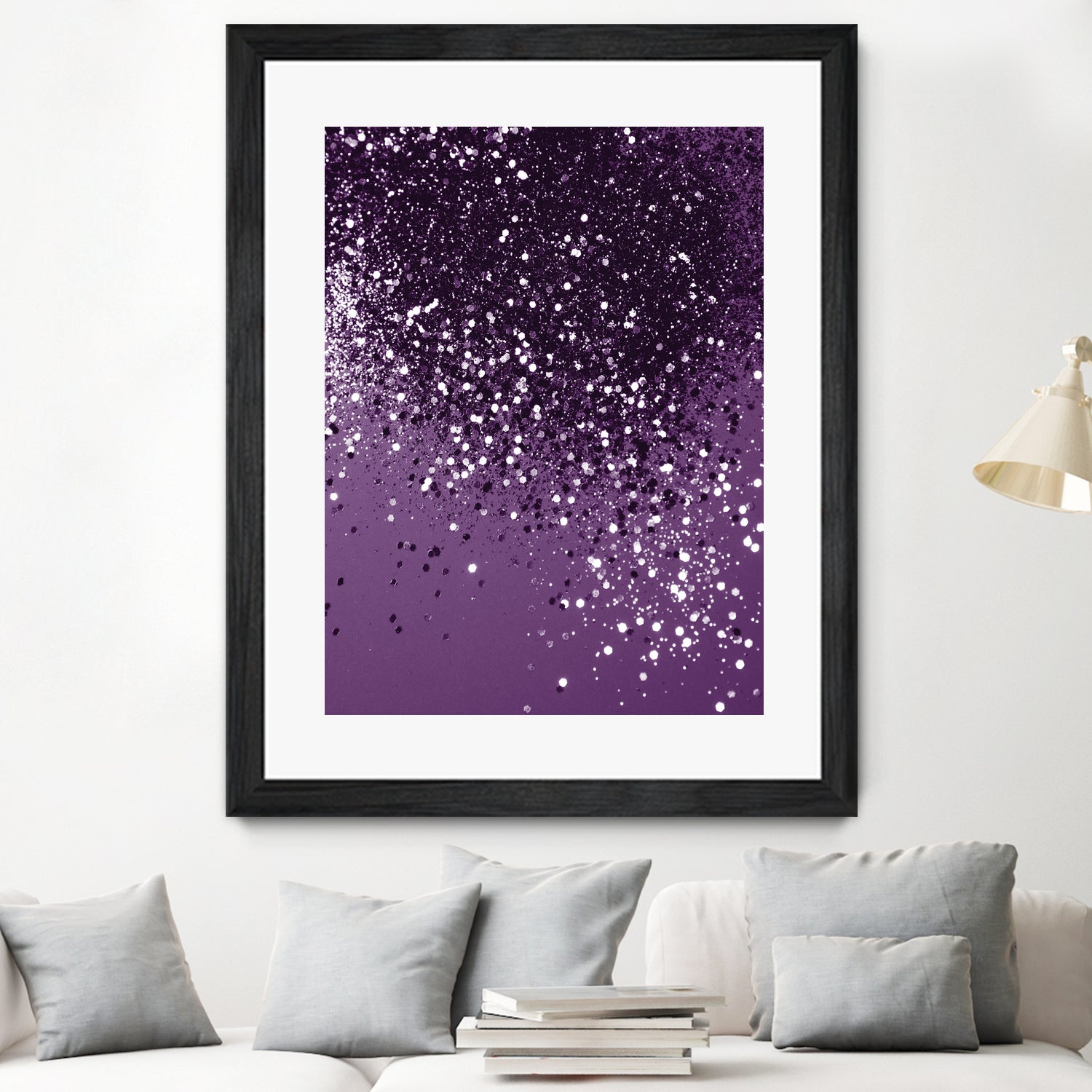 PURPLE Glitter Dream #1 #shiny #decor #art by Anita & Bella Jantz on GIANT ART - fuchsia photo manipulation