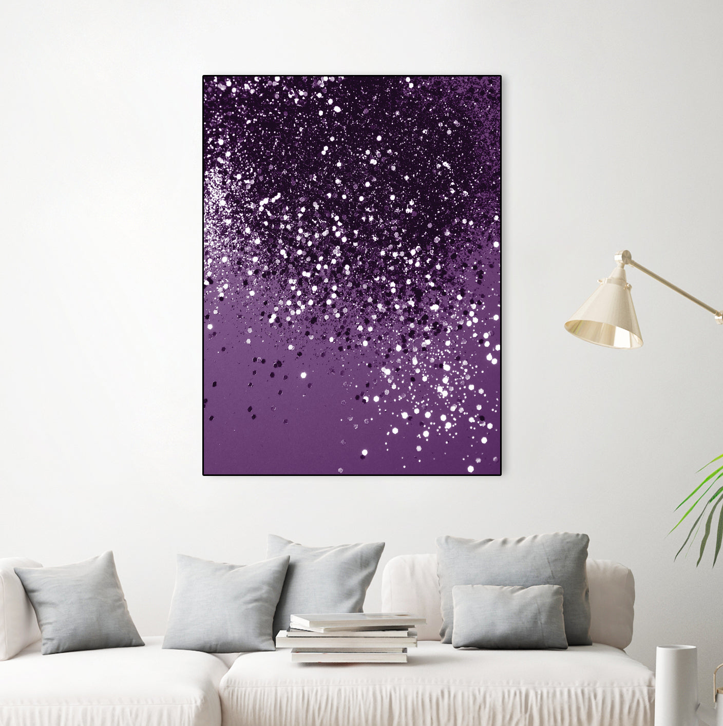 PURPLE Glitter Dream #1 #shiny #decor #art by Anita & Bella Jantz on GIANT ART - fuchsia photo manipulation