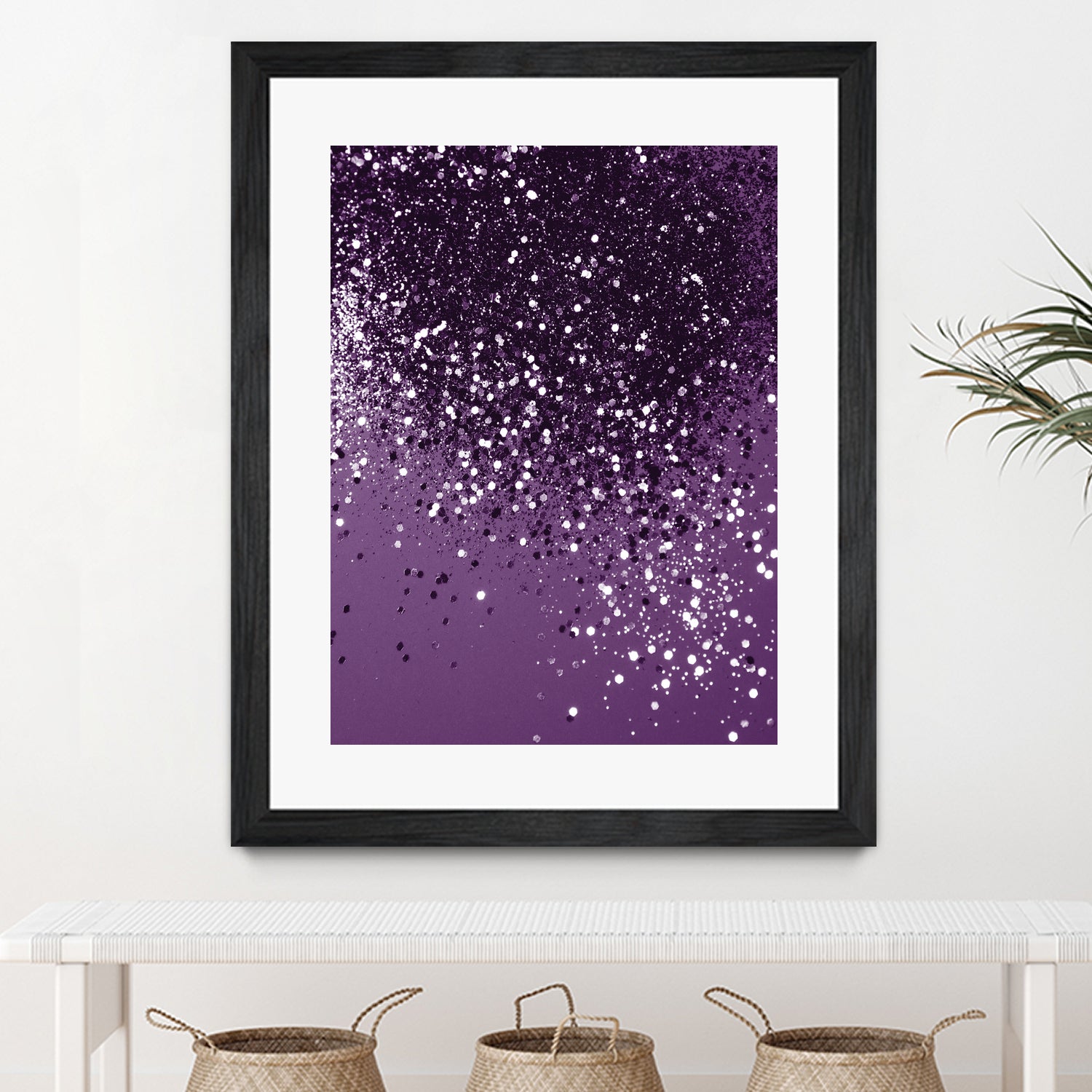 PURPLE Glitter Dream #1 #shiny #decor #art by Anita & Bella Jantz on GIANT ART - fuchsia photo manipulation