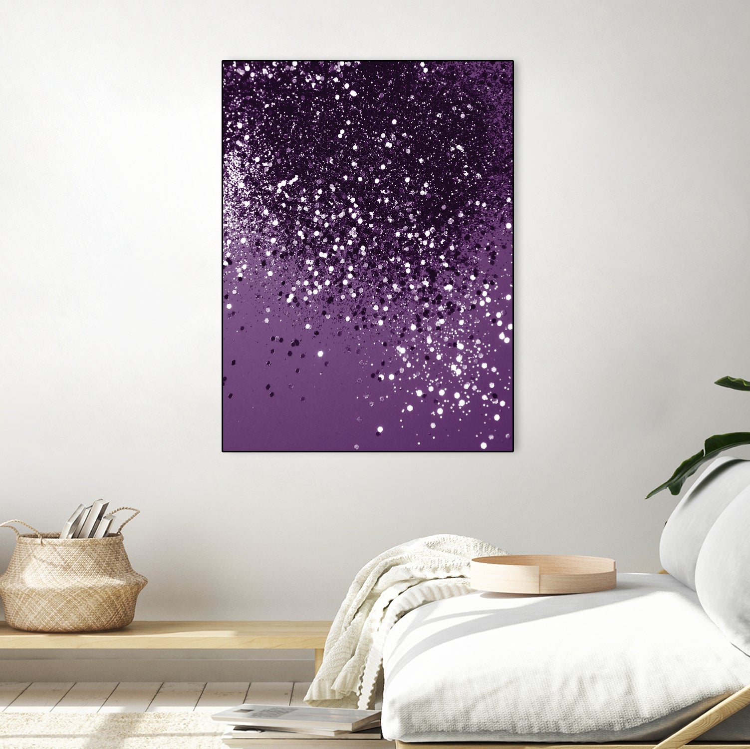 PURPLE Glitter Dream #1 #shiny #decor #art by Anita & Bella Jantz on GIANT ART - fuchsia photo manipulation