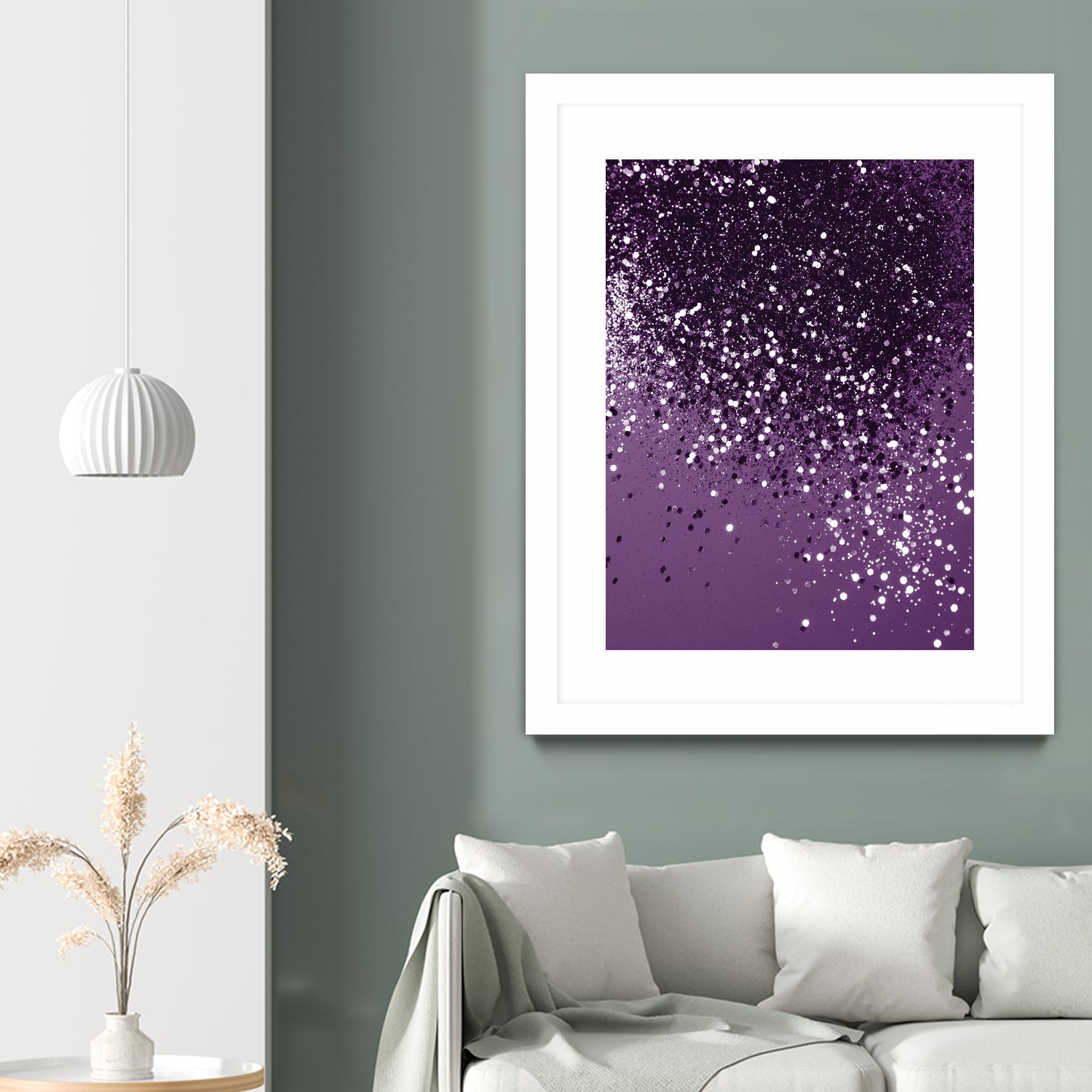 PURPLE Glitter Dream #1 #shiny #decor #art by Anita & Bella Jantz on GIANT ART - fuchsia photo manipulation