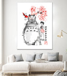 My Neighbor sumi-e by Antonio Camarena on GIANT ART - white digital painting