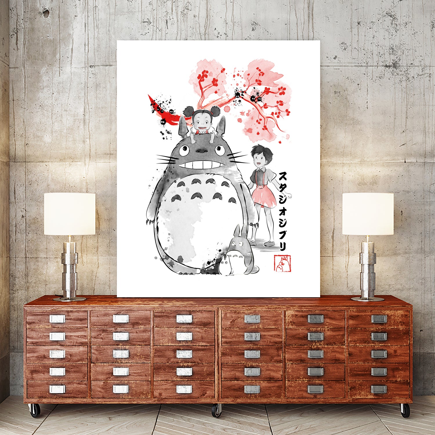 My Neighbor sumi-e by Antonio Camarena on GIANT ART - white digital painting