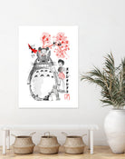 My Neighbor sumi-e by Antonio Camarena on GIANT ART - white digital painting