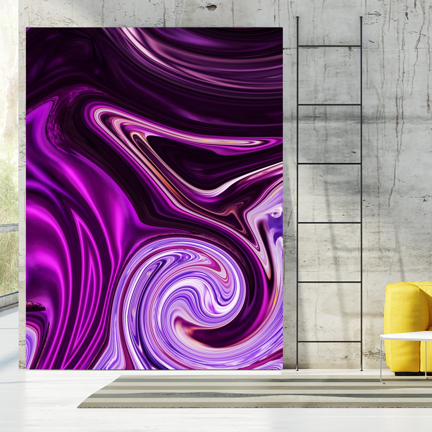 abstract waves by Haris Kavalla on GIANT ART - fuchsia photo illustration