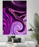 abstract waves by Haris Kavalla on GIANT ART - fuchsia photo illustration