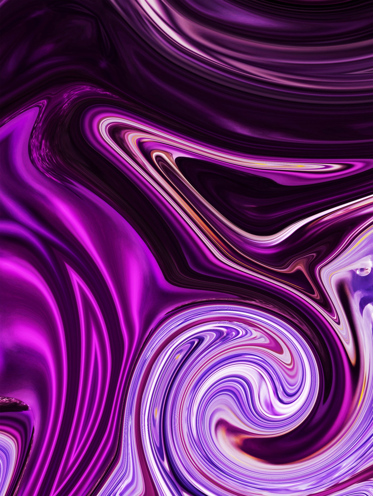 abstract waves by Haris Kavalla on GIANT ART - fuchsia photo illustration