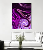 abstract waves by Haris Kavalla on GIANT ART - fuchsia photo illustration