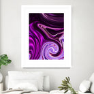 abstract waves by Haris Kavalla on GIANT ART - fuchsia photo illustration