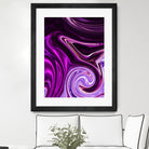 abstract waves by Haris Kavalla on GIANT ART - fuchsia photo illustration