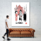 Spirited sumi-e by Antonio Camarena on GIANT ART - white digital painting