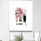 Spirited sumi-e by Antonio Camarena on GIANT ART - white digital painting