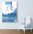 Themisto by Stevyn Llewellyn on GIANT ART - blue mixed media