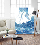 Themisto by Stevyn Llewellyn on GIANT ART - blue mixed media