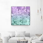 Mermaid Glitter Scales #1 #shiny #decor #art by Anita & Bella Jantz on GIANT ART - fuchsia photo illustration