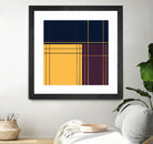 Abstract graphic I Dark blue Purple Yellow by Blerta Karahoda on GIANT ART - yellow digital drawing