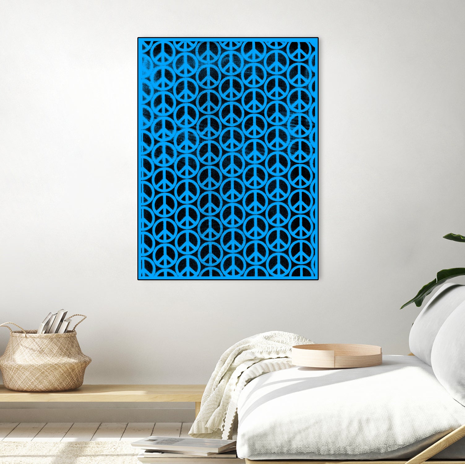 Peace Sign by OTIS PORRITT on GIANT ART - blue digital painting