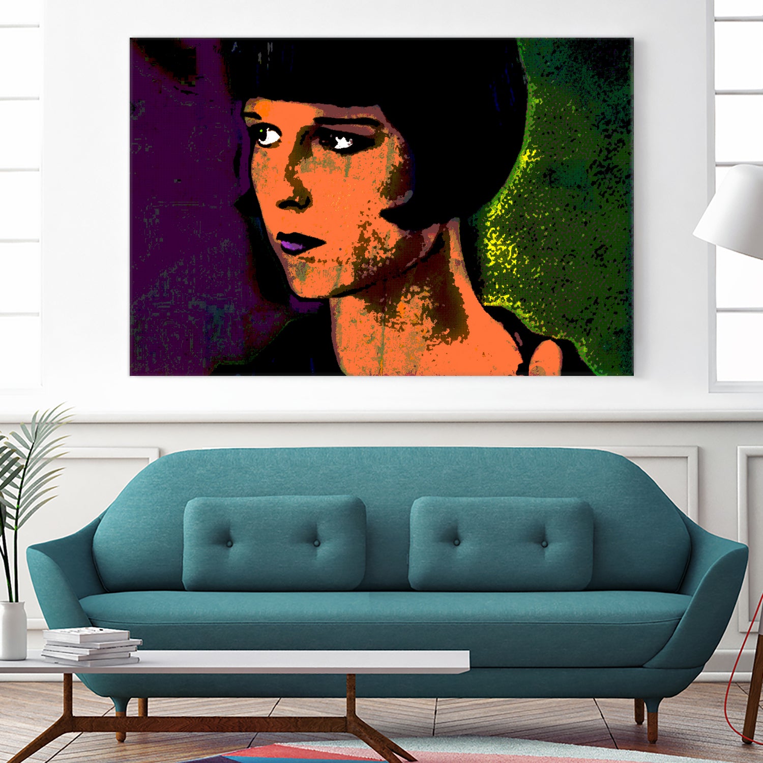 LOUISE BROOKS-2 by OTIS PORRITT on GIANT ART - orange digital painting