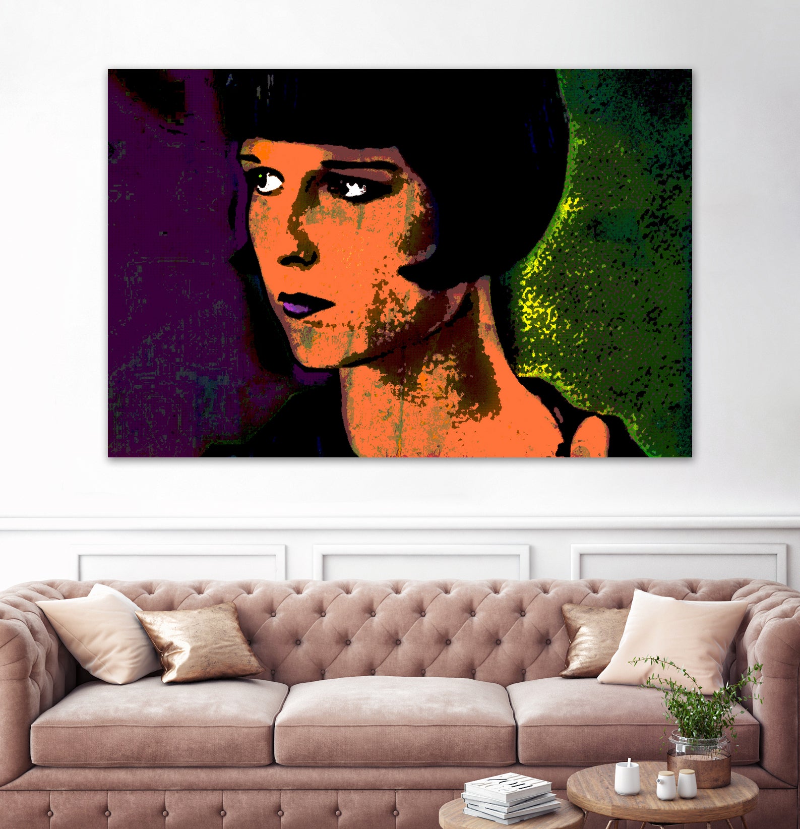 LOUISE BROOKS-2 by OTIS PORRITT on GIANT ART - orange digital painting