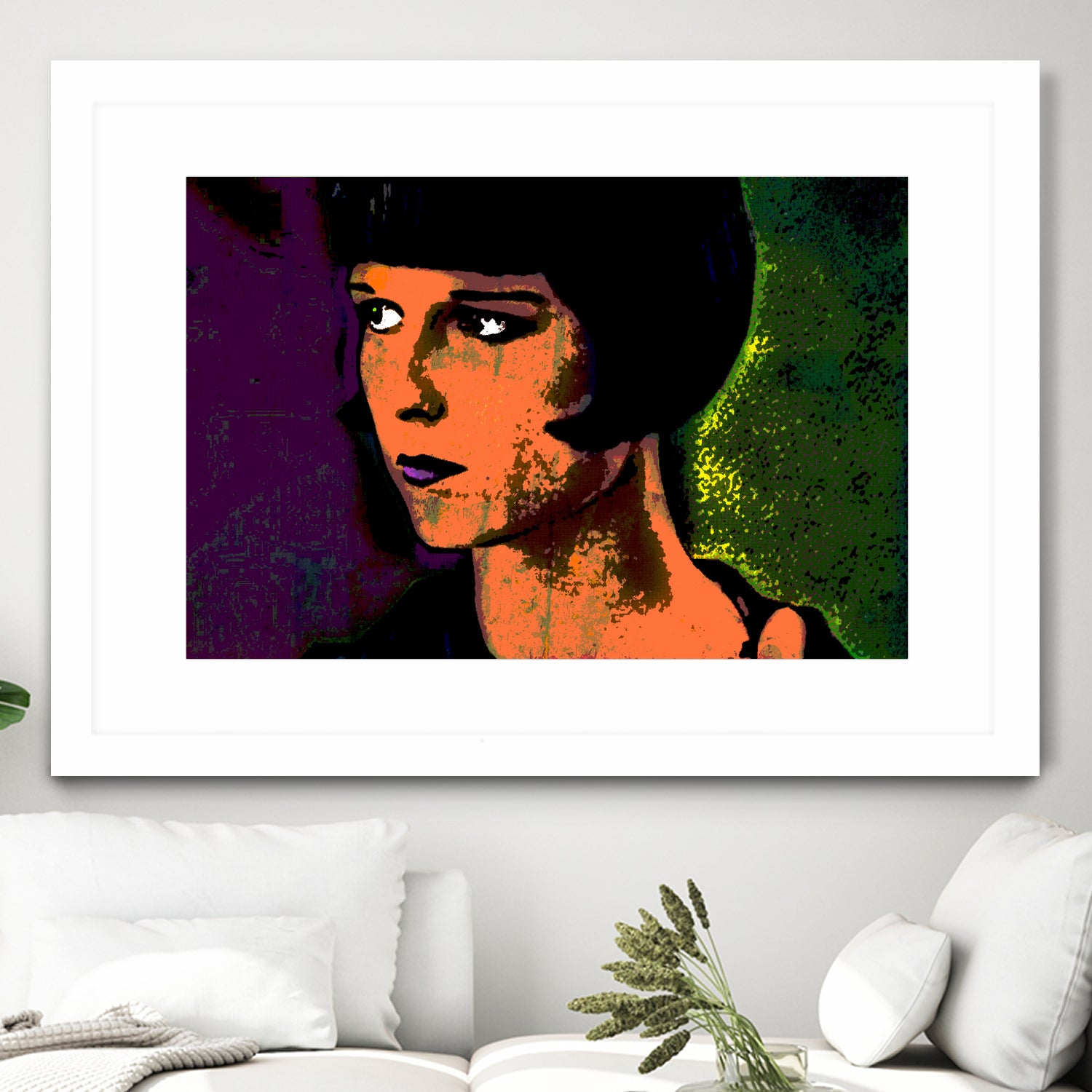 LOUISE BROOKS-2 by OTIS PORRITT on GIANT ART - orange digital painting