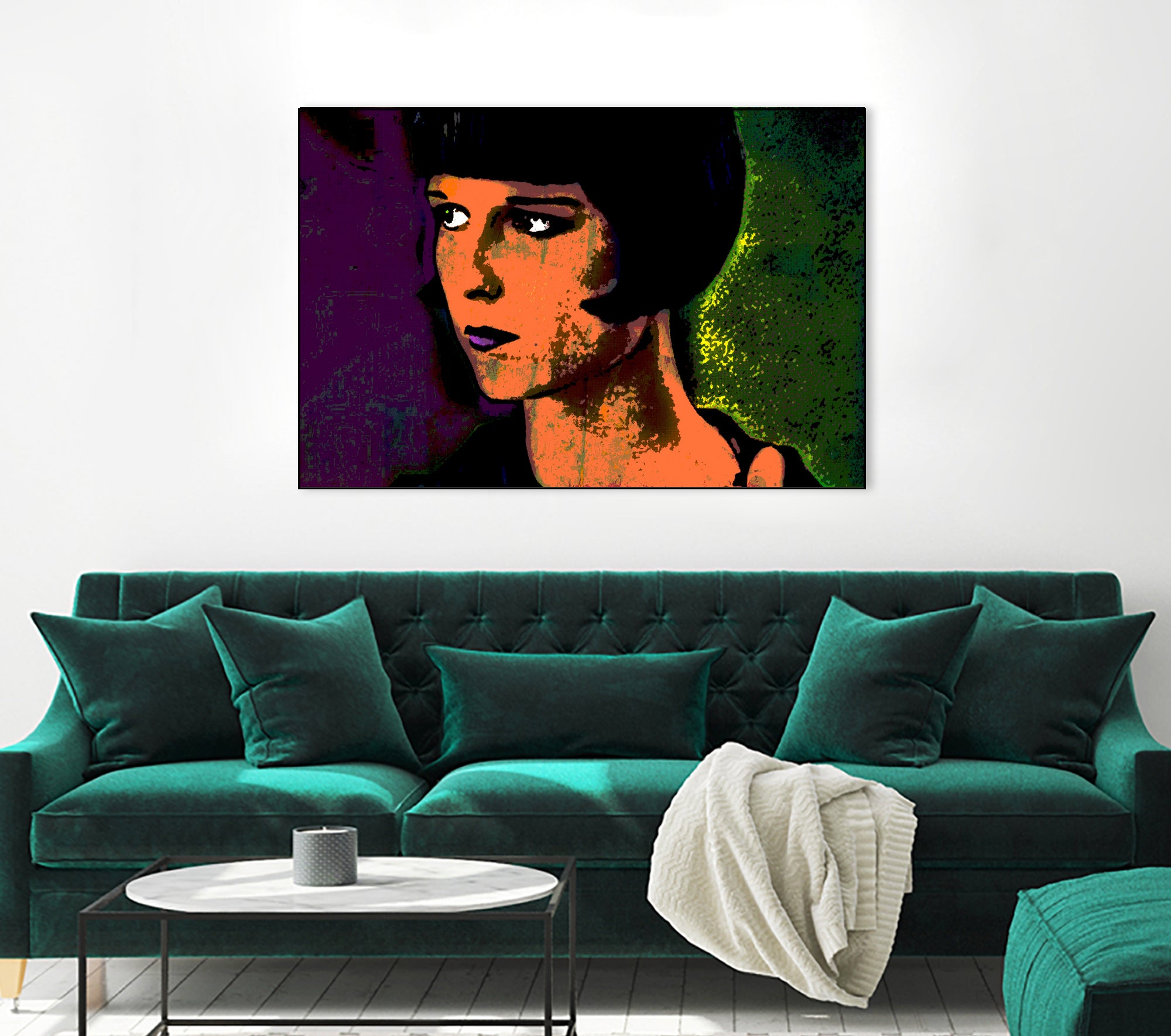 LOUISE BROOKS-2 by OTIS PORRITT on GIANT ART - orange digital painting