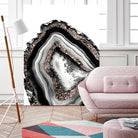 Agate Rose Gold Glitter Glam #4 #gem #decor #art by Anita & Bella Jantz on GIANT ART - gray photo illustration