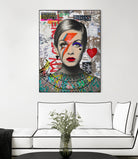 Twiggy street art by Ana Paula Hoppe on GIANT ART - red photo illustration