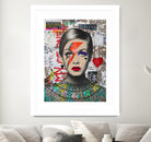 Twiggy street art by Ana Paula Hoppe on GIANT ART - red photo illustration