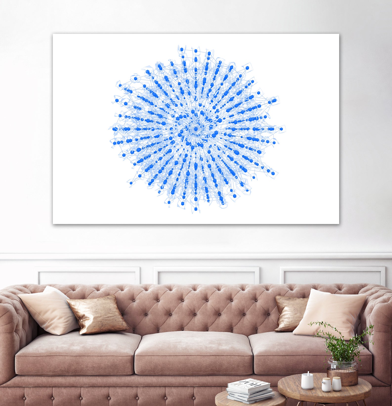 Superposition 2 by Marco Bagni on GIANT ART - blue digital drawing