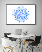 Superposition 2 by Marco Bagni on GIANT ART - blue digital drawing