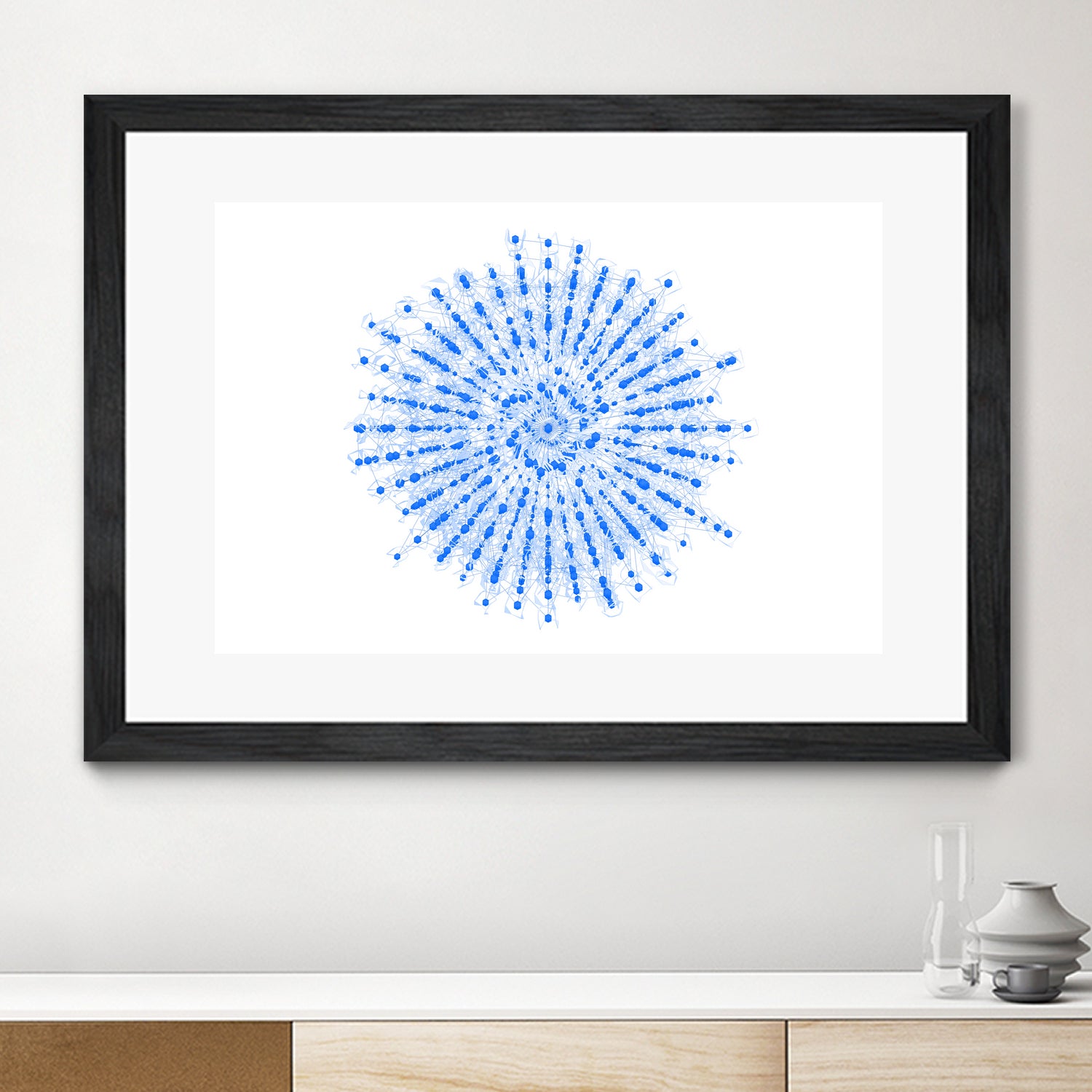 Superposition 2 by Marco Bagni on GIANT ART - blue digital drawing