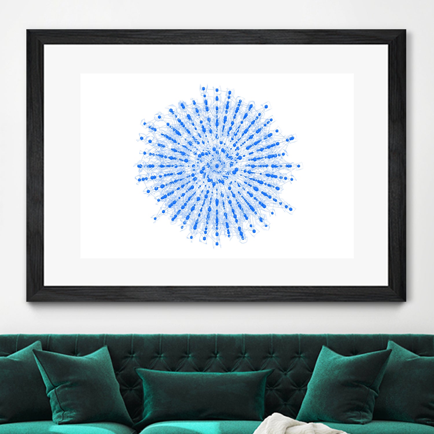 Superposition 2 by Marco Bagni on GIANT ART - blue digital drawing