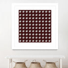 shell shape on dark burgundy bkg by Ramona Masut on GIANT ART - red digital drawing