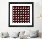 shell shape on dark burgundy bkg by Ramona Masut on GIANT ART - red digital drawing