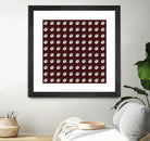 shell shape on dark burgundy bkg by Ramona Masut on GIANT ART - red digital drawing