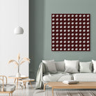 shell shape on dark burgundy bkg by Ramona Masut on GIANT ART - red digital drawing