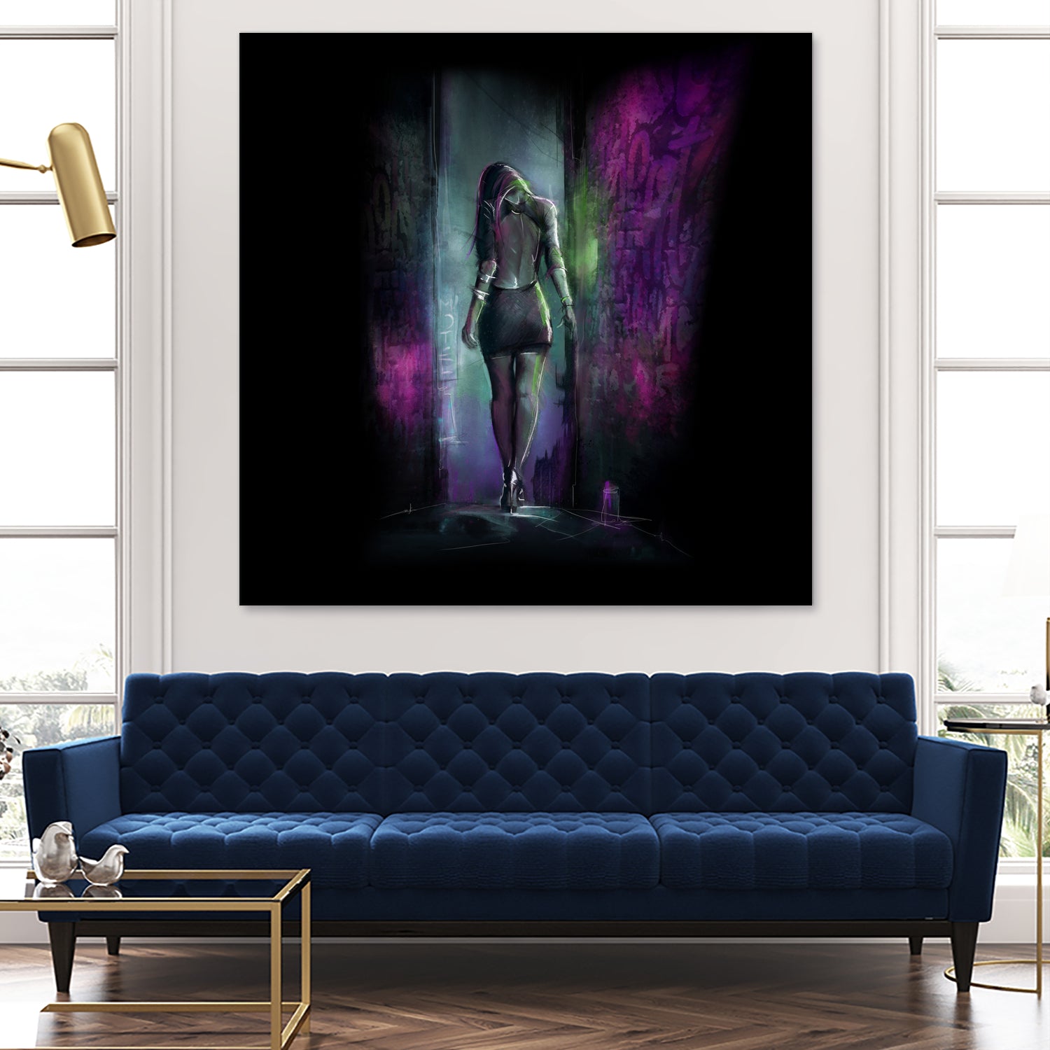 Reverse Love by Claudio Tosi on GIANT ART - fuchsia digital painting