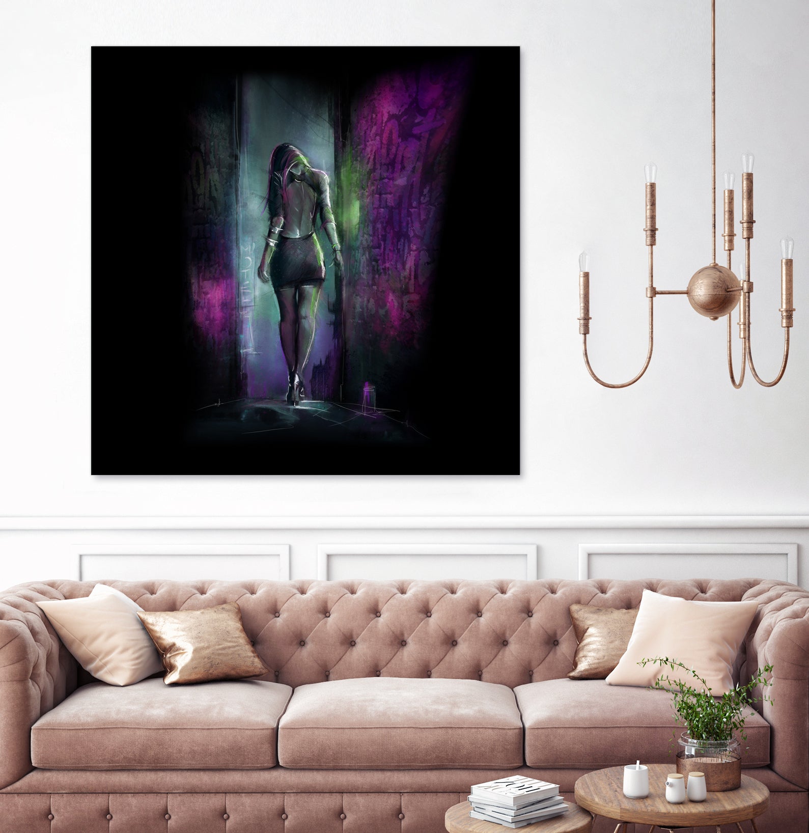 Reverse Love by Claudio Tosi on GIANT ART - fuchsia digital painting