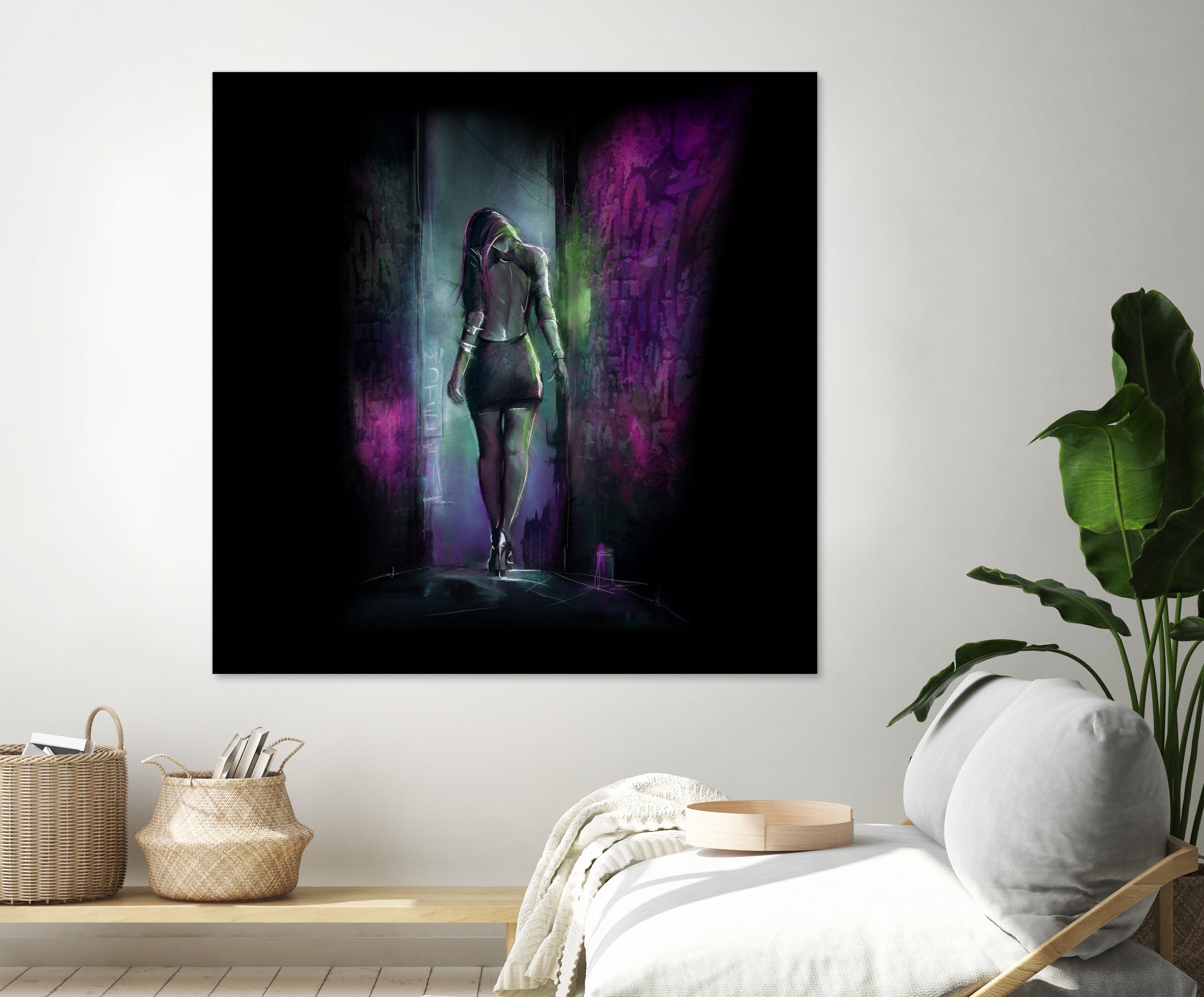 Reverse Love by Claudio Tosi on GIANT ART - fuchsia digital painting