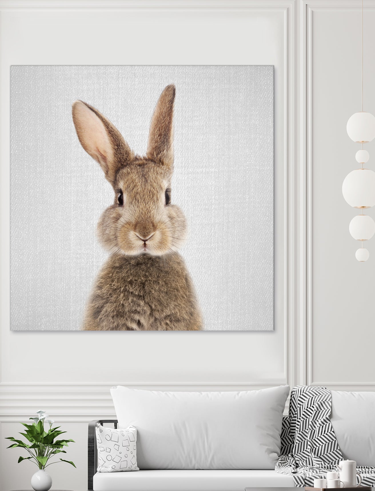 Rabbit - Colorful by Gal Pittel on GIANT ART - brown photo manipulation