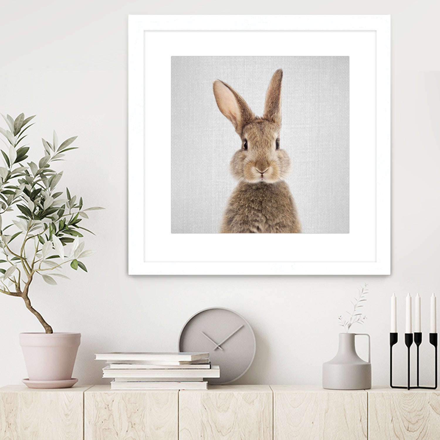 Rabbit - Colorful by Gal Pittel on GIANT ART - brown photo manipulation