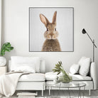 Rabbit - Colorful by Gal Pittel on GIANT ART - brown photo manipulation